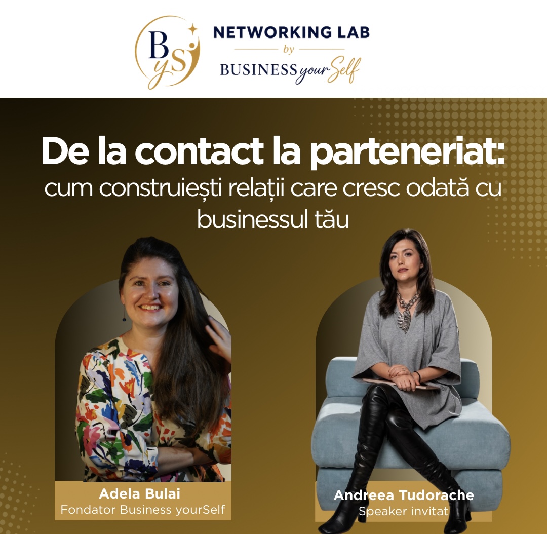 Vizualul ediției #4 Networking Lab cu Adela Bulai și Andreea Tudorache